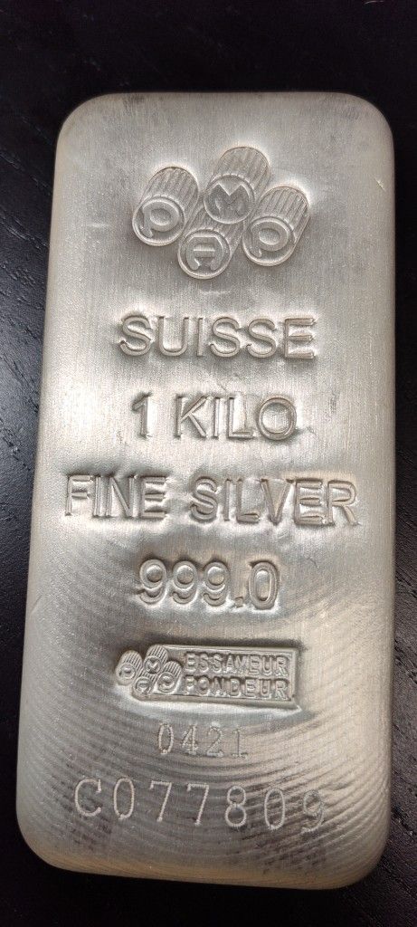 1 Kilo Pamp Suisse Silver Bar