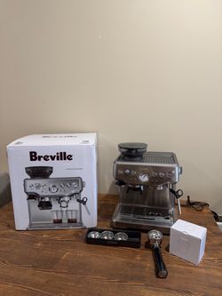 Breville Barista Coffee Machine BES870XL w/ Box & Accessories