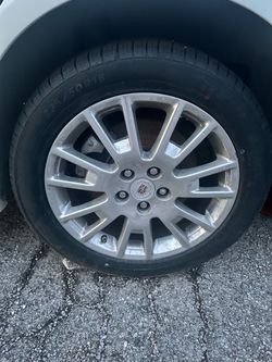 Cadillac Rims and 235/50R18 Tires Full Set Used