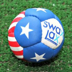 Swax Lax Lacrosse Weighted Training Balls Set Of 3 Indoor Outdoor Practice Stars & Stripes