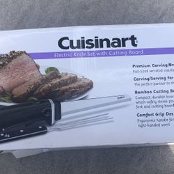 C uisinart Electric Knife with Cutting Board, Stainless Steel/Black, CEK-41