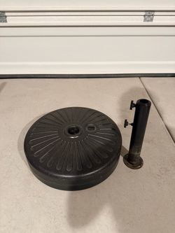 Patio Umbrella Base with Pole Sleeve