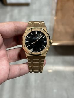 Audemars Piguet Royal oak 18k rose gold 41mm open case back  all original. Box,watch,card. Only $77,999🔥 #15500or