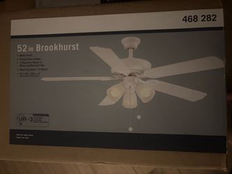 52-Inch Brookhurst Ceiling Fan White