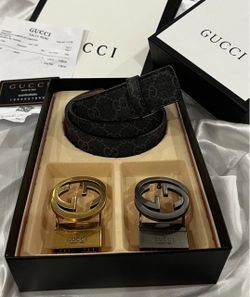 Gucci Interlocking G Belt Set