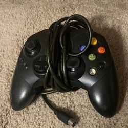 Genuine Xbox S-Type Controller Black Original OEM R31264 No Breakaway 