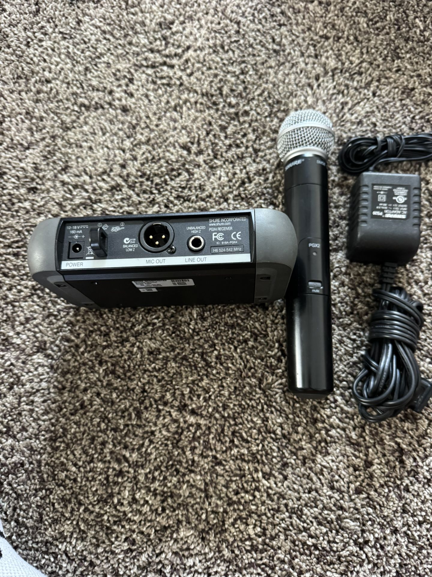 DJ Equipment Shure SM58 Wireless Microphone