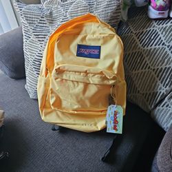 New Jansport Yellow Backpack 
