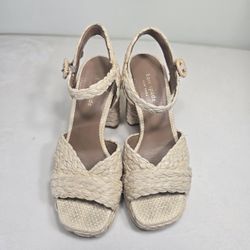 Kate Spade New York Women's Tan and Cream Sandal