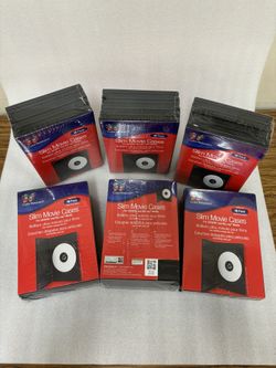 6x 10 Pack Black DVD CD Blu-ray Media Cases