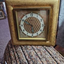 VTG 1930s Rensie Germany  Alarm  Clock Art Deco Designed