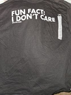 Fun Fact: I Don't Care XL T-Shirt
