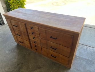 Ash Wood Dresser, 9 Drawer
