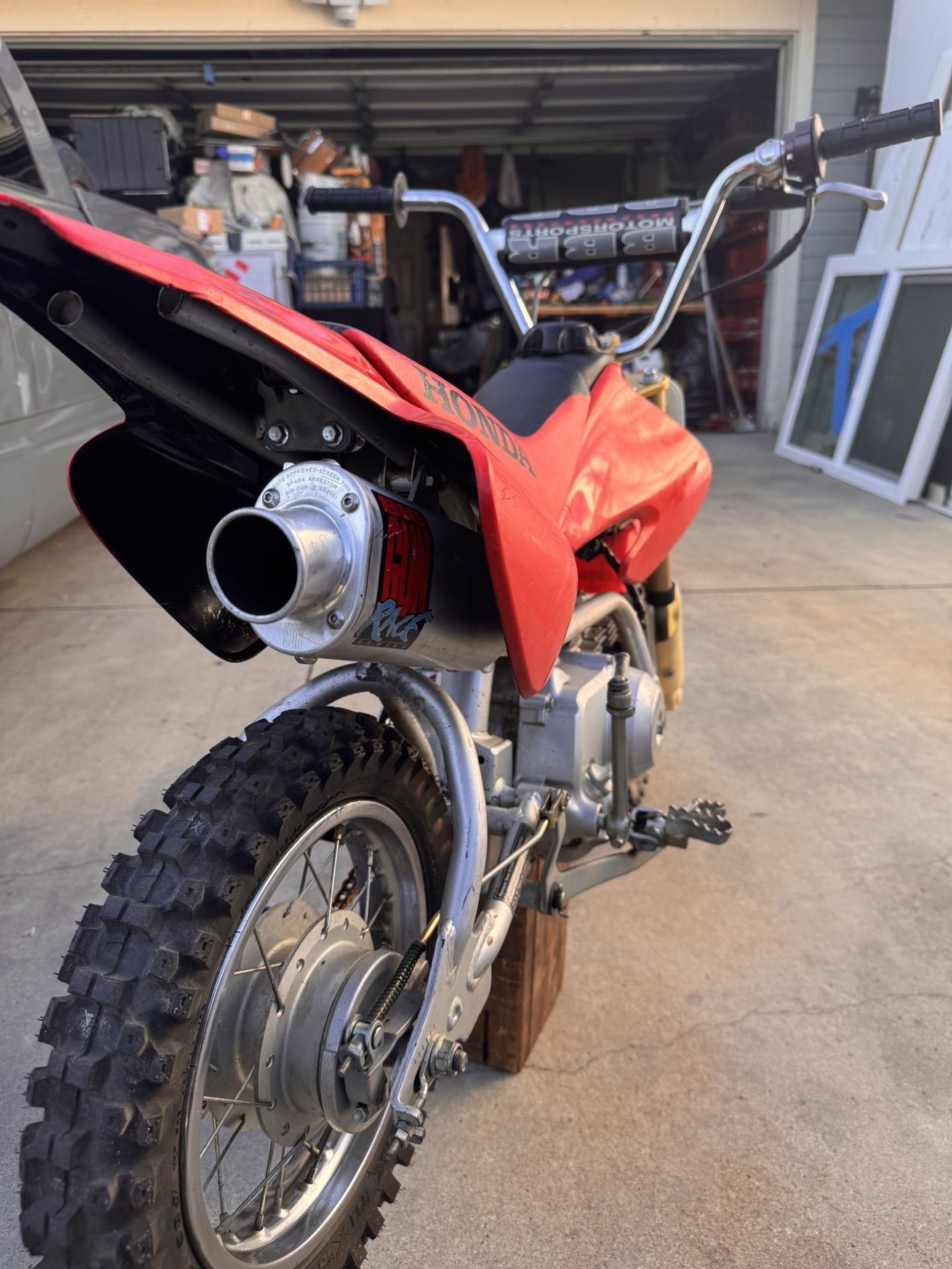 2004 Honda crf50r with a 88cc big boar kit