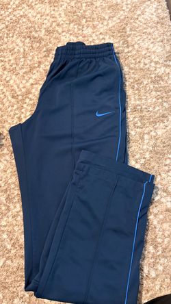 Nike Track Pants Navy Blue with Side Stripe