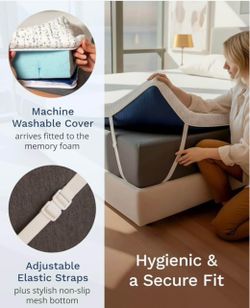 A foam 3 inch mattress topper queen size