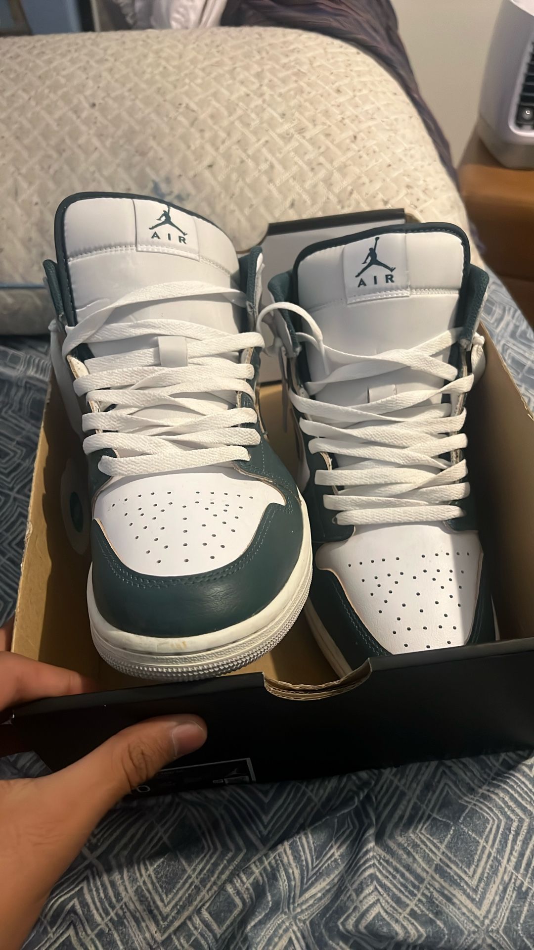 Jordan 1 Mid Oxidized Green