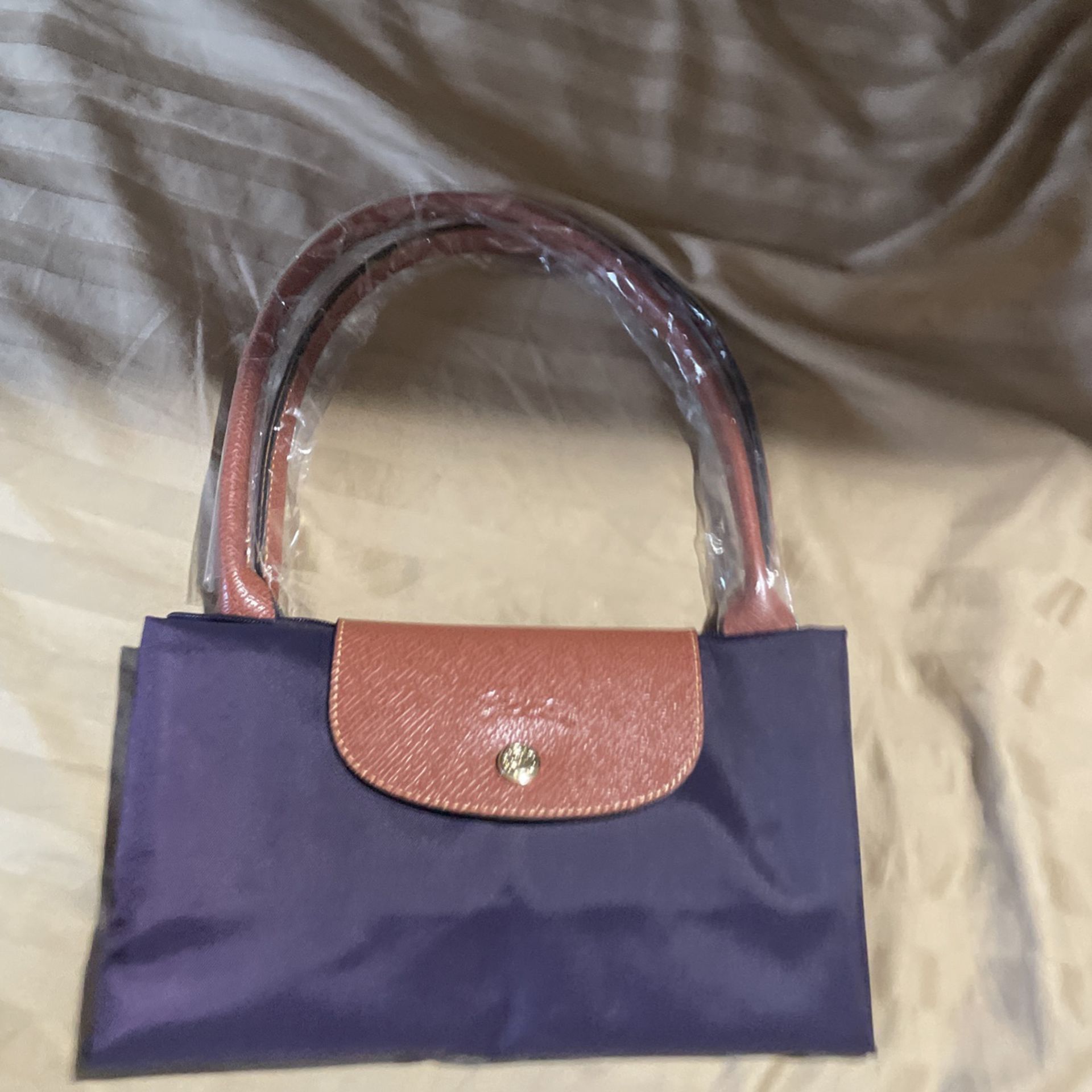 Longchamp Le Pilage Club Large Shoulder Tote Womens Bag - Purple