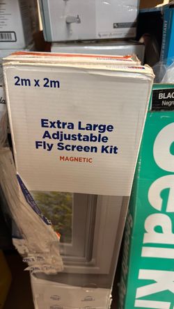 Extra Large Magnetic Adjustable Fly Screen Kit 2m x 2m