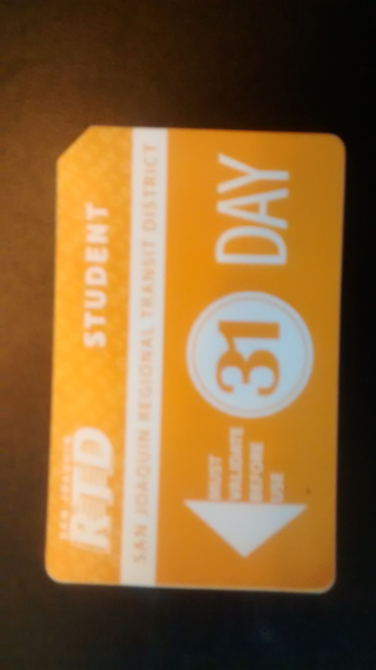 RTD 31 day bus pass, 1/2 price