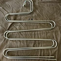 FREE 2 Metal Space Saving  S-Shaped Tiered Pant Hangers