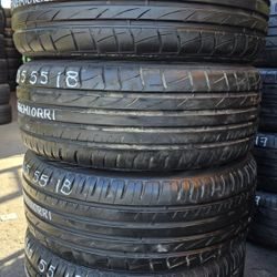 4 USED TIRES 235/55R18 Premiour w/80% Thread All 4 Installed $240