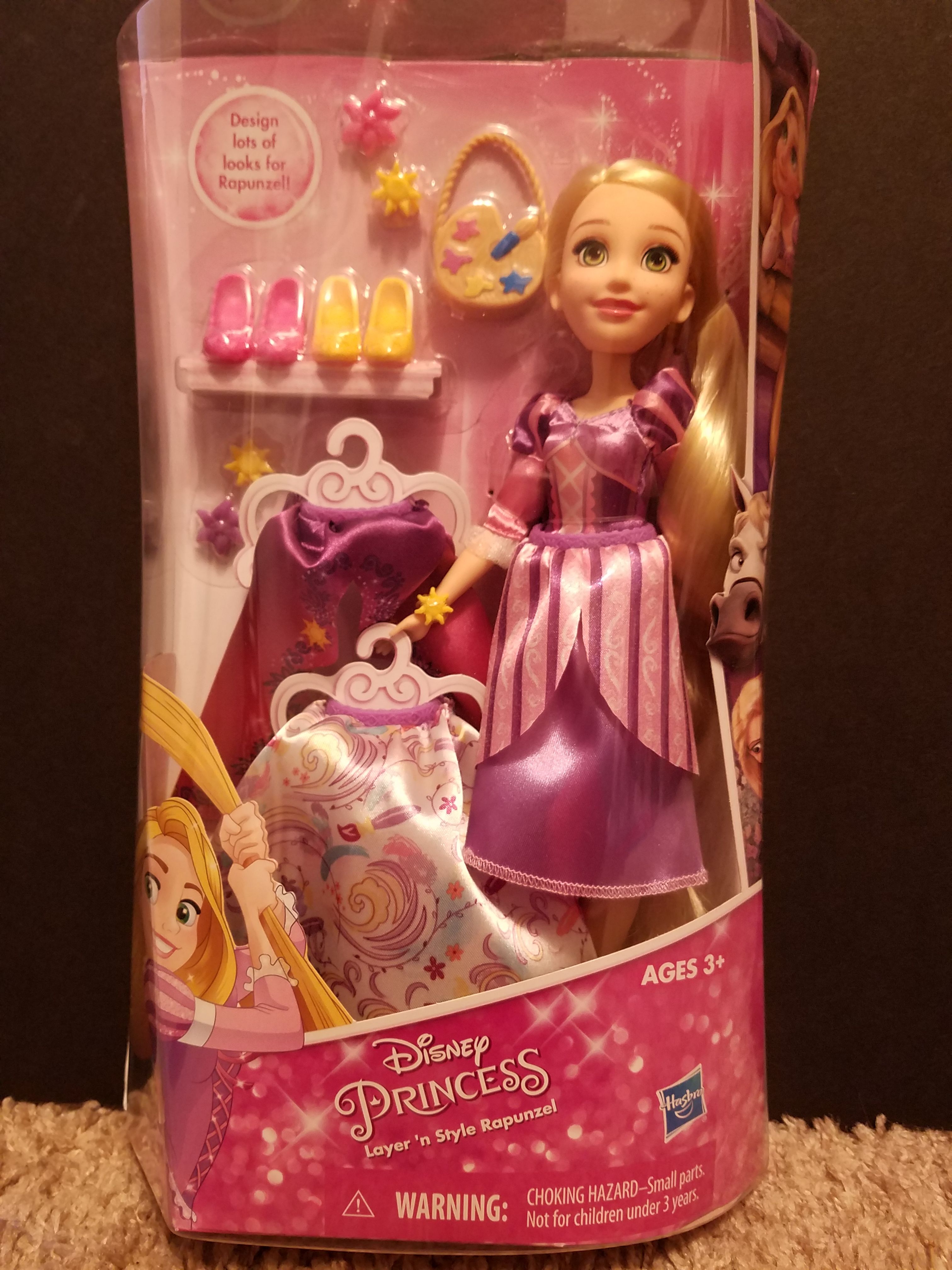 Disney Princess Layer 'n Style Rapunzel - Hasbro - doll Barbie dress dresses blonde Dress up hasbro Toy kid kids children child