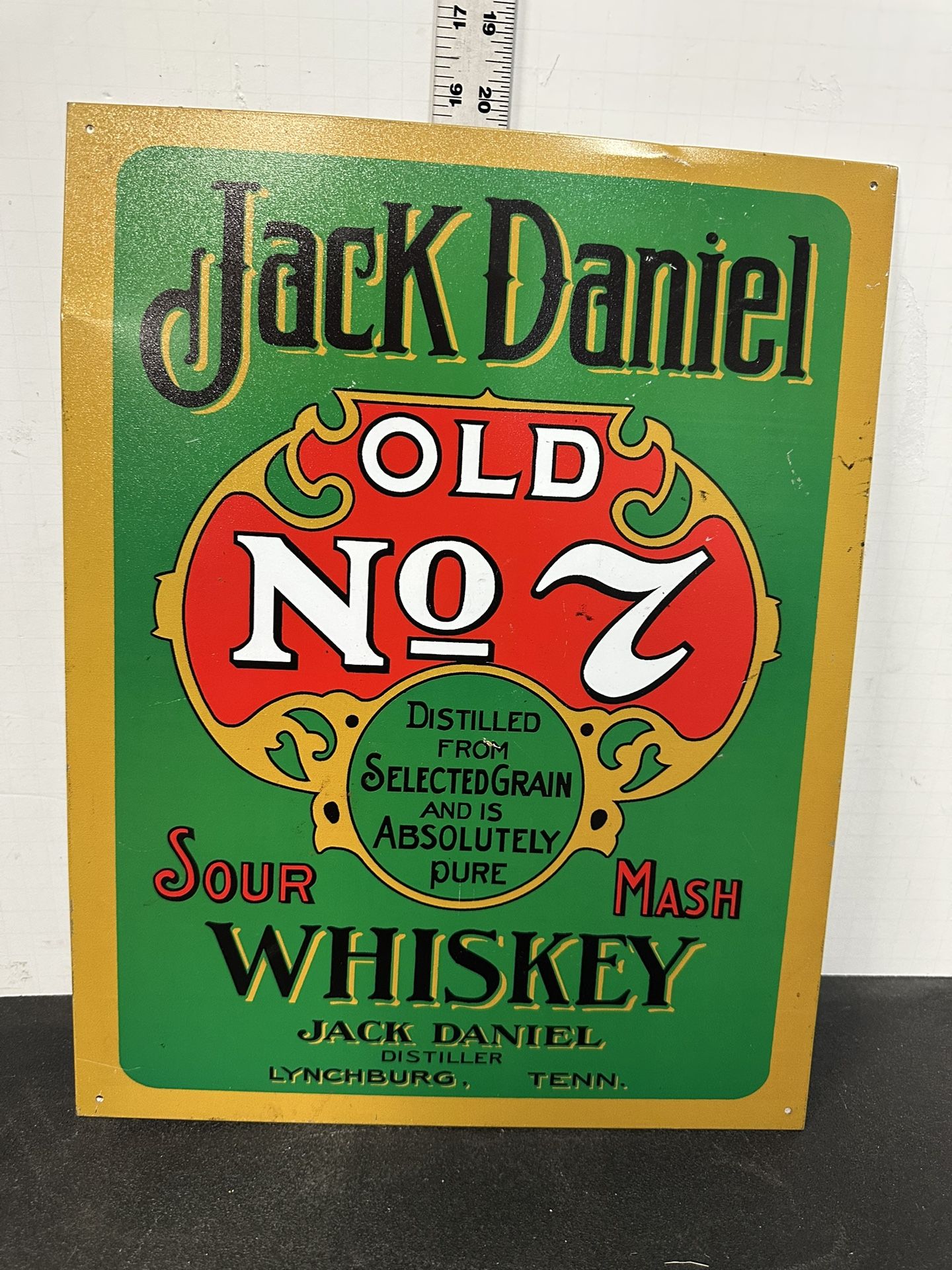 Vintage Jack Daniel's Tin Sign 16*12,5 #F8