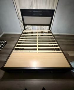 Queen Bed Frame with Storage