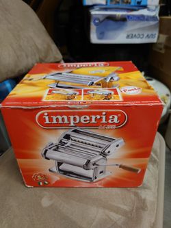 The Imperia Pasta Noodle Maker Machine SP-150 is a high-quality pasta maker made in Italy
