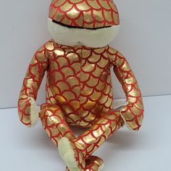 Rare Mardi Gras New Orleans 10" Frog Plush Stuffed Animal Metallic Gold/Red. This rare 10" frog plush stuffed animal is a must-have for any collector 