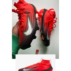 Nike Vapor Pro 1 Football Cleats Bright Crimson/Orange men’s sz 10 NEW NO BOX! 