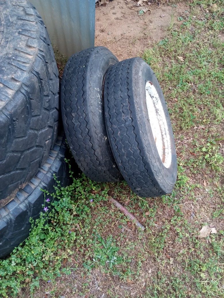 Trailer Tires $120 both (5.30-12 Size)