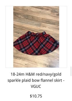 18-24m H&M plaid skirt - $7!!