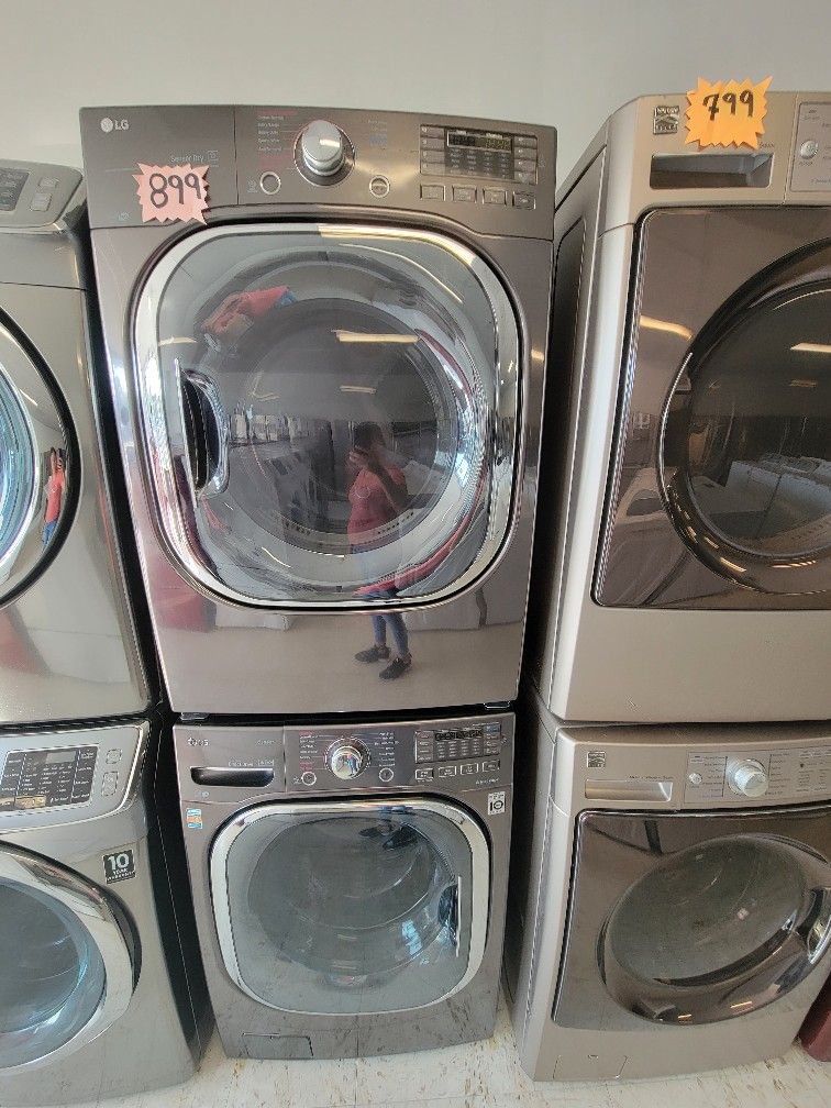 LG Front Load Washer And Electric Dryer Set Used In Good Condition With 90day's Warranty 