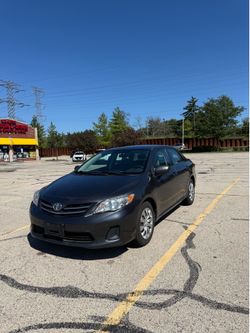 Toyota Corolla LE  gray sedan