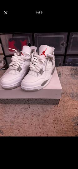 Air Jordan 4 Retro White Cement Sneakers
