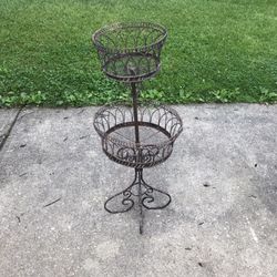 Iron And Wre Plant Stand