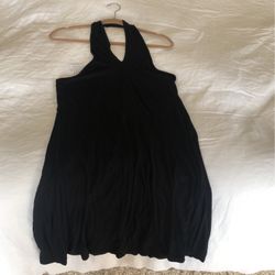 Lightweight Halter Top Black Sundress 