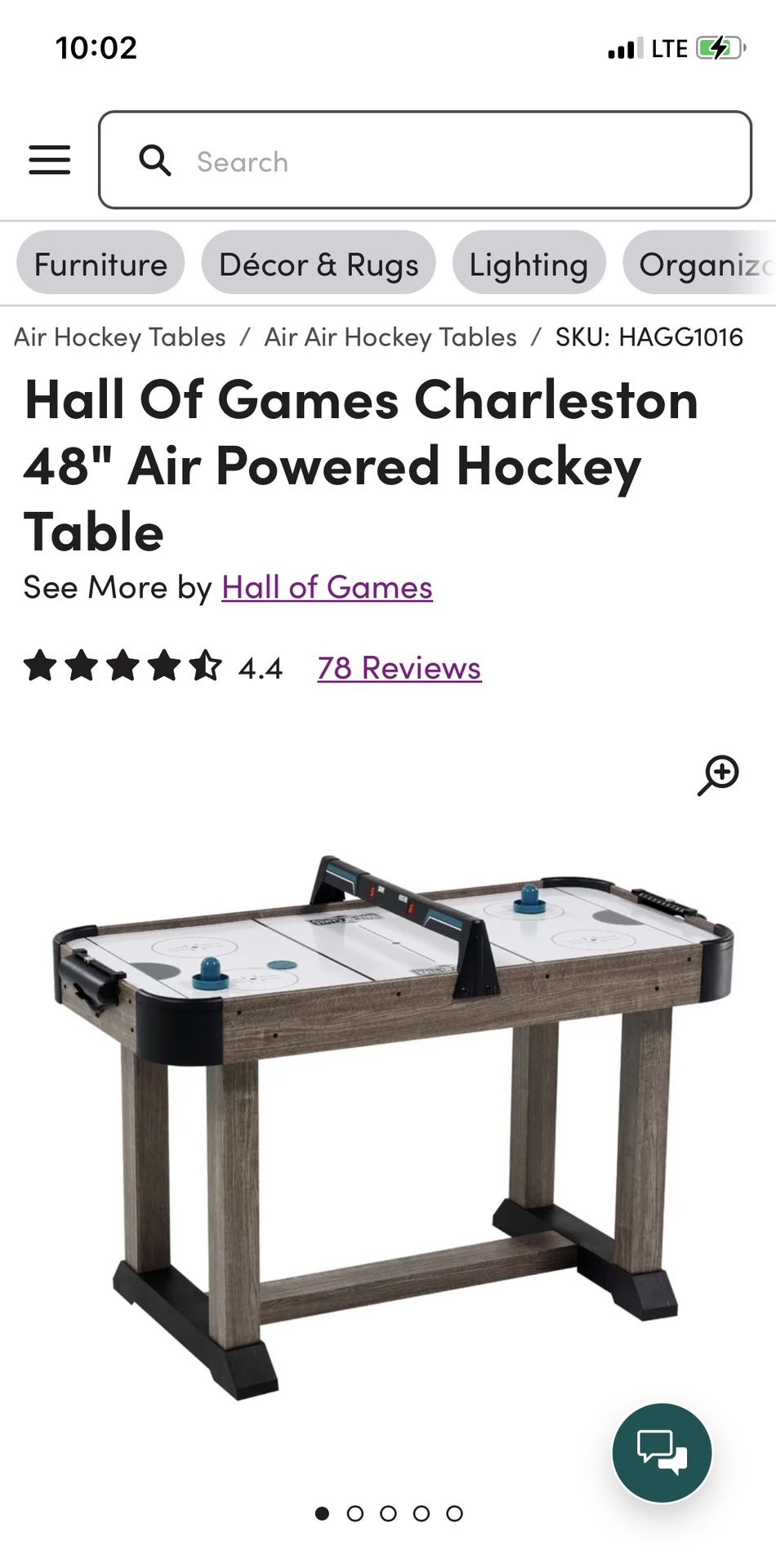 Mini Air hockey table 