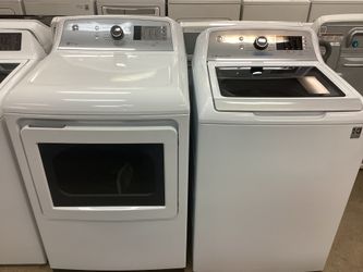 GE Top Load Washer and Electric Dryer Set