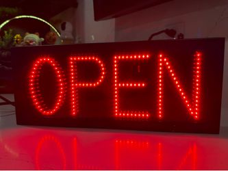 Open sign X2