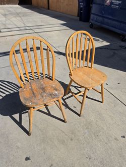 Wood chairs