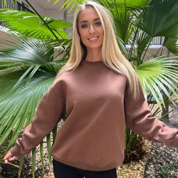 Cozy chic pullover Sweatshirt-Multiple colors