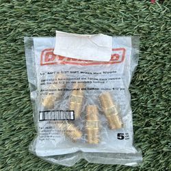 Male Brass Hex Nipple