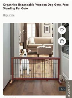 Wooden dog gate