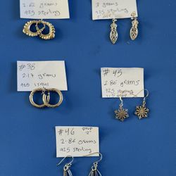 "925 Sterling Silver Earrings - Various Styles & Sizes!  Explore our collection of unique, high-quality 925 sterling silver earrings, featuring divers