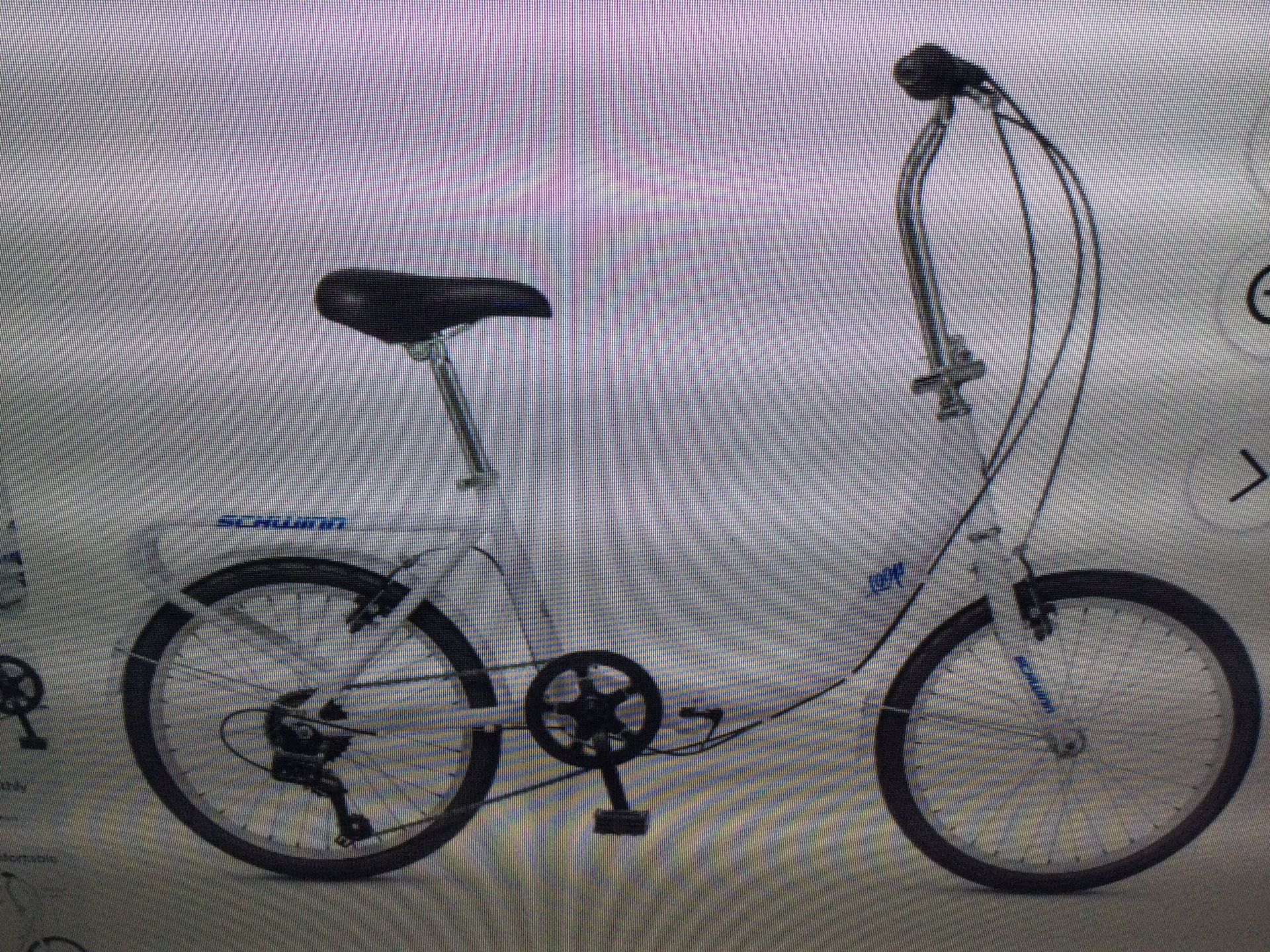 SCHWINN LOOP FOLDING BIKE, 20 INCH WHEEL AGES14+WHITE…LIKE NEW CONDITION
