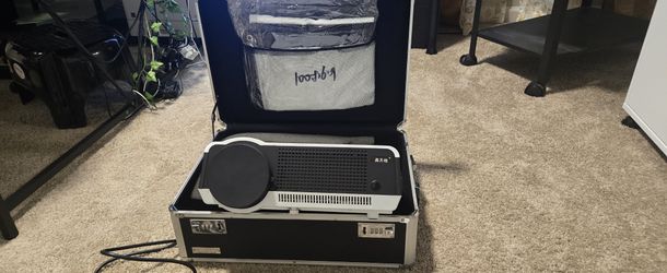 Projector and Motorized Screen With Remotes