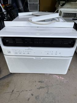 Toshiba Air Conditioner 14,500 BTU 115-Volt Smart Wi-Fi Touch Control Window Air Conditioner with Remote for up to 700 sq. ft. in White